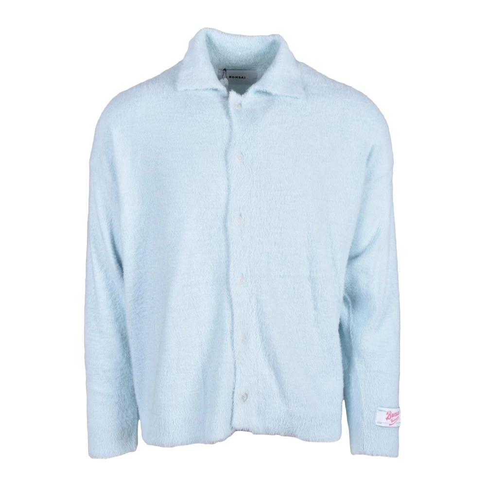 Bonsai Stijlvolle Cardigan van Polyamide Blue Heren