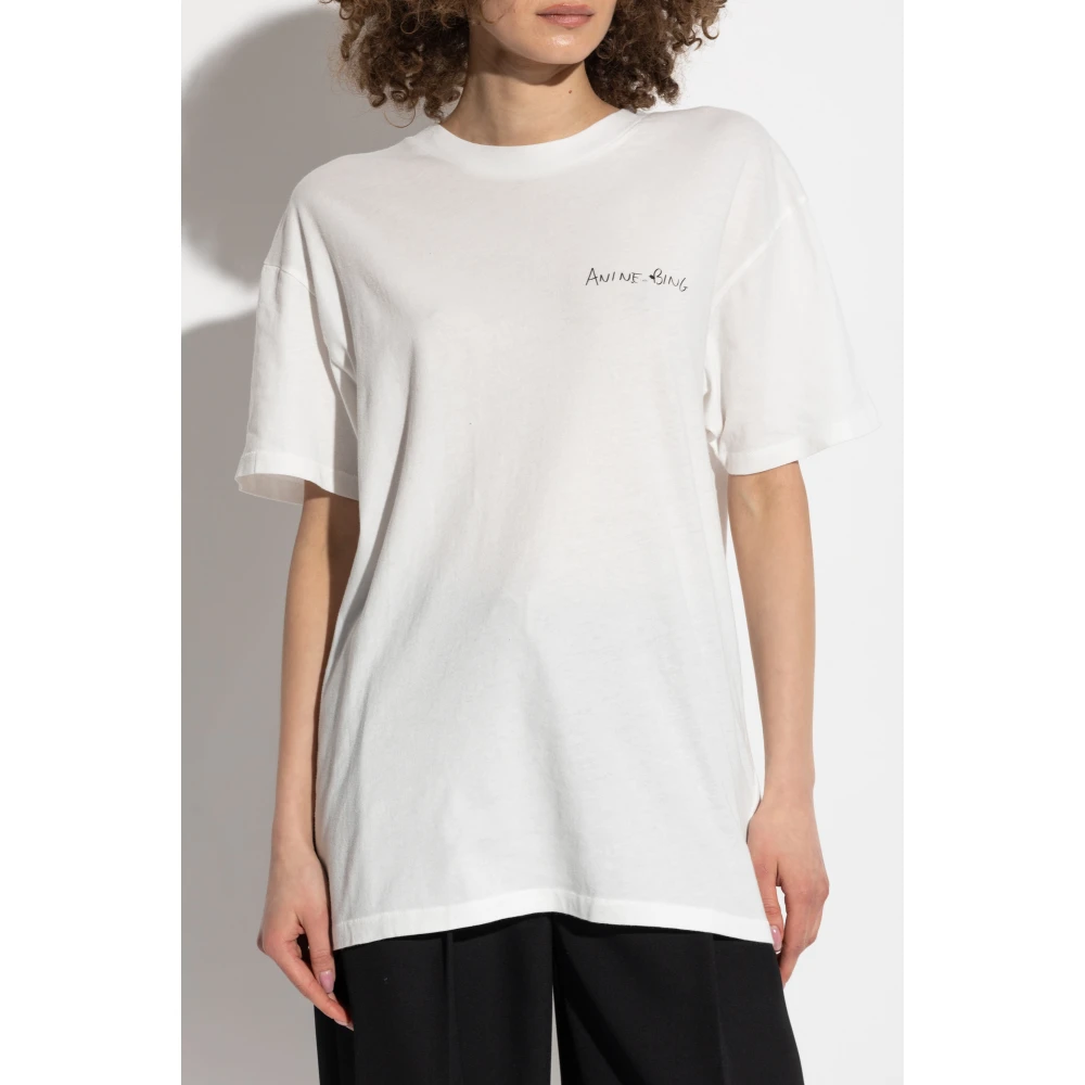 Anine Bing Walker Tee Lyrics White Dames