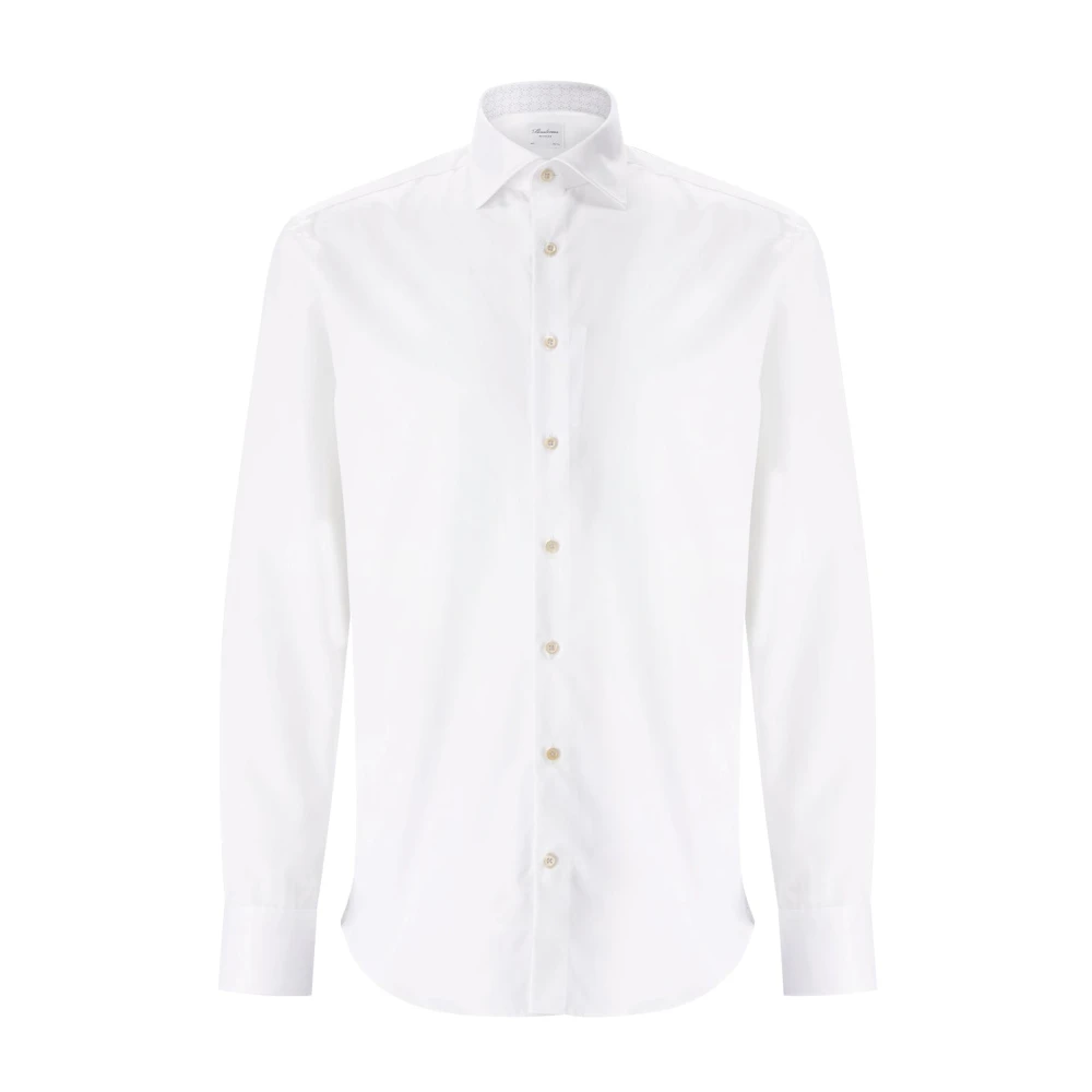 Stenströms Men's White Formal Shirts, 2XL, Regular-Fit Shirt
