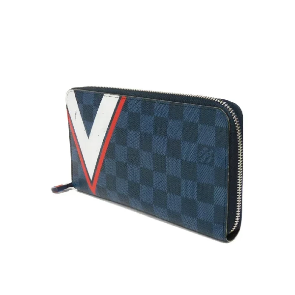 Louis Vuitton Vintage Pre-owned Canvas wallets Blue Heren