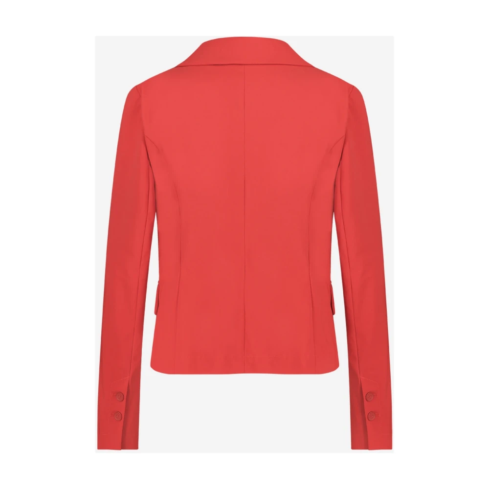 Jane Lushka Rode Technische Jersey Atina Blazer Red Dames