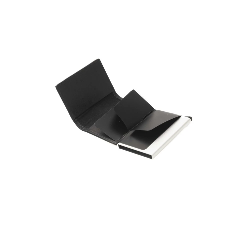 Cerruti 1881 Elegante Zwarte Leren Portemonnee Black Heren