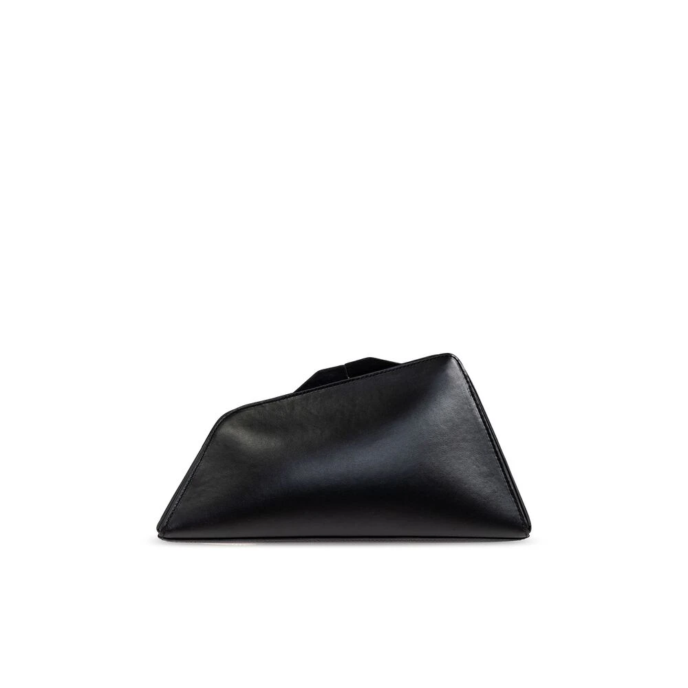 The Attico Zwarte Magnetische Sluiting Asymmetrische Tas Black Dames