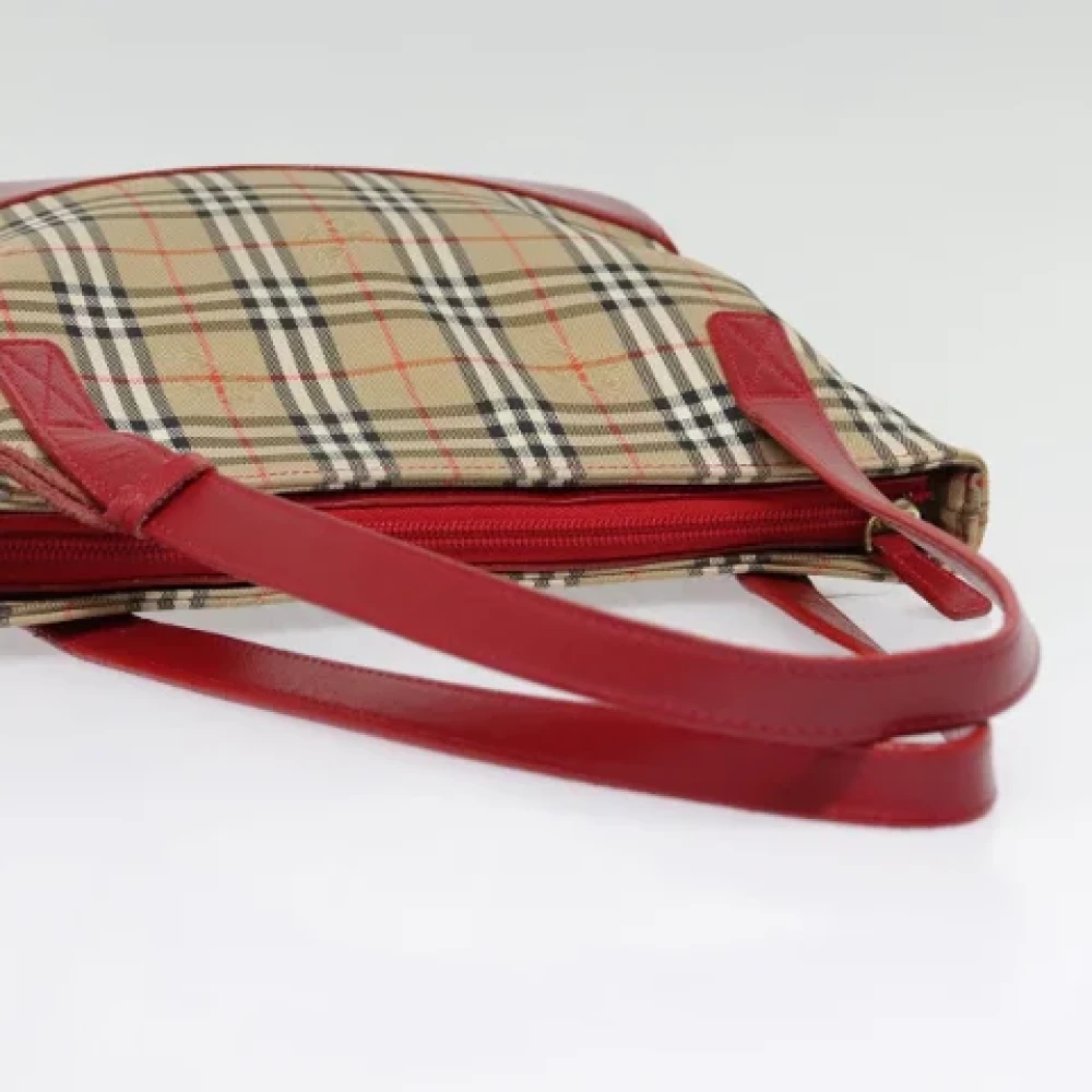 Burberry Vintage Pre-owned Canvas handbags Beige Dames