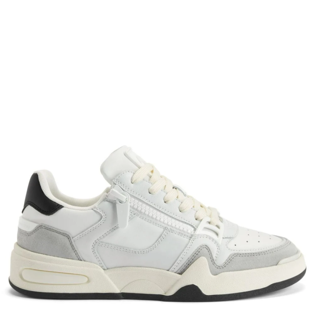 Giuseppe Zanotti Double Zip Low Sneaker Heren Schoenen Wit
