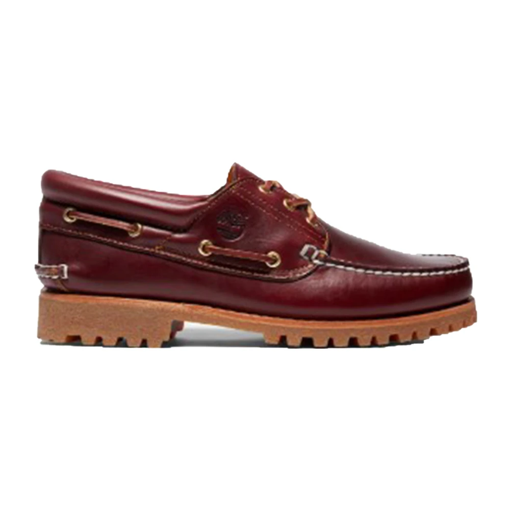Timberland Men's Purple Leather Casual Shoes - Boat Shoes - 7 Uk - Shoes
