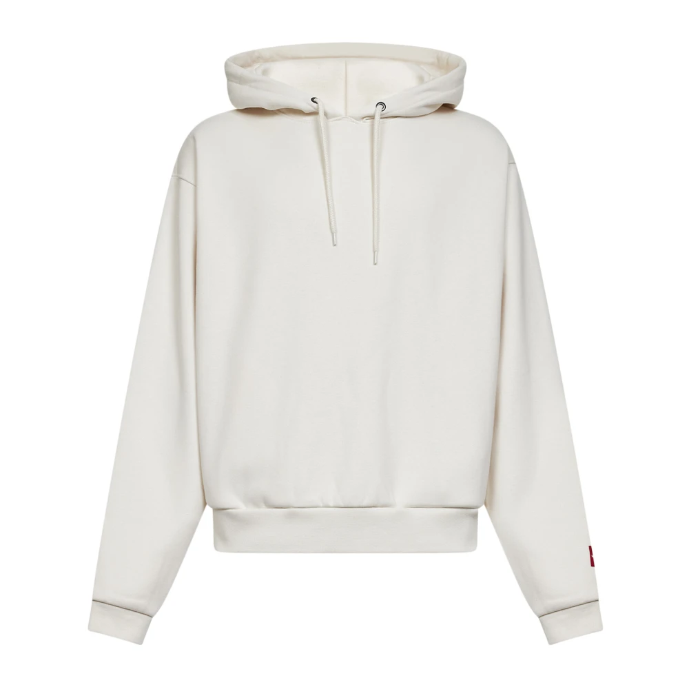 The North Face Men's White Red Box Hoodie - Long Sleeve Training Tops - S - Sport