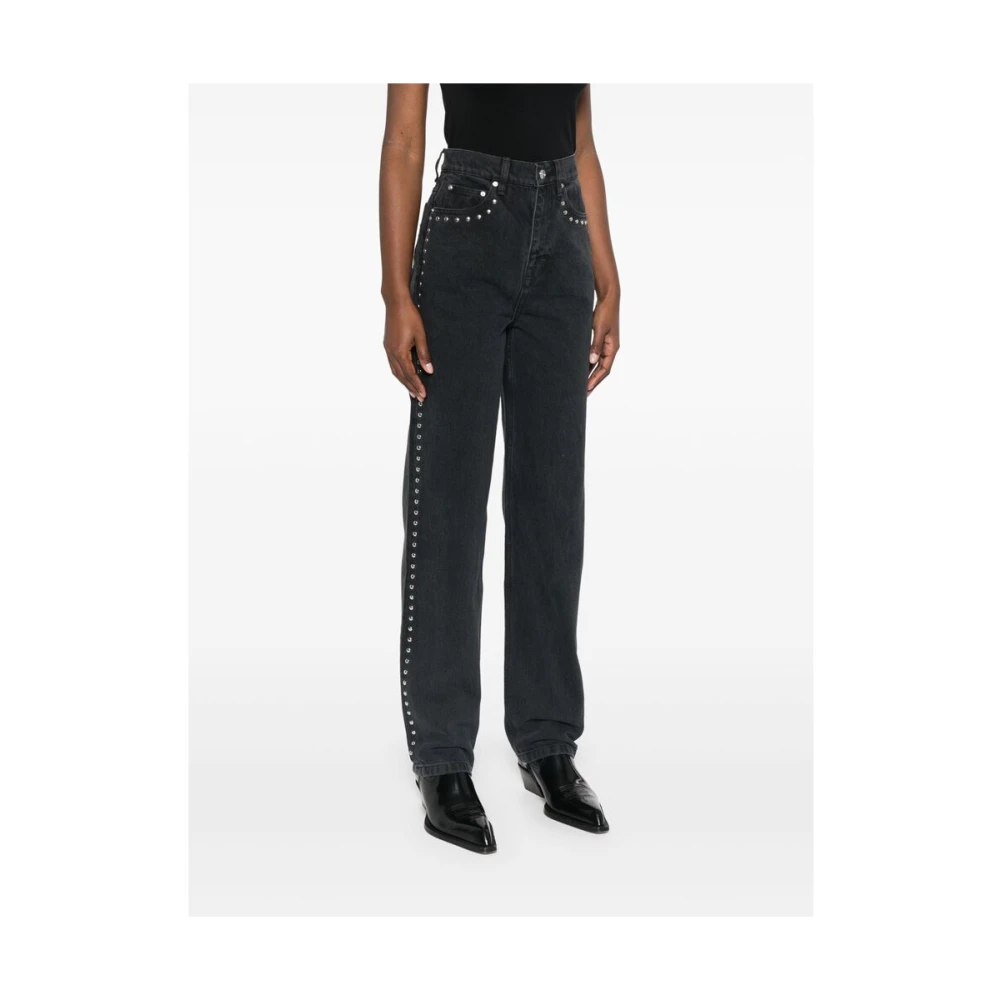 Rotate Birger Christensen Donkergrijze Straight Jeans Gray Dames