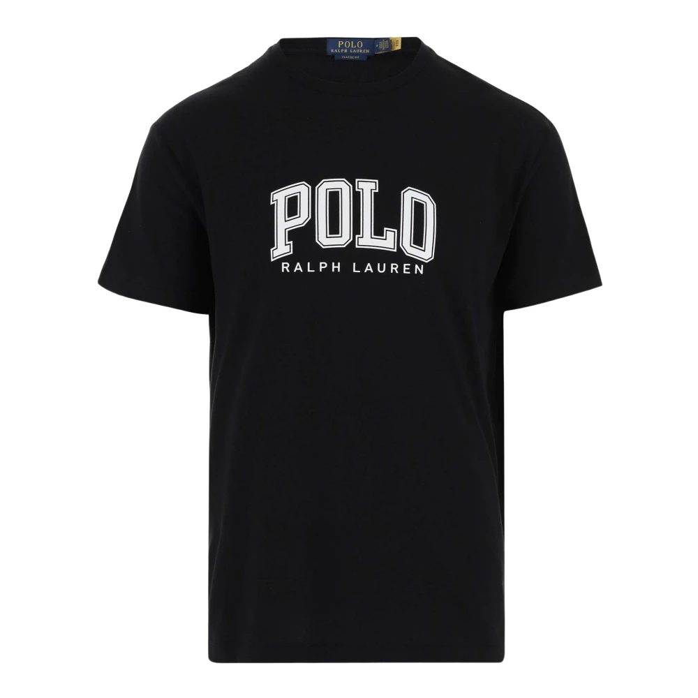 Polo Ralph Lauren Zwart Katoenen Jersey Crew Neck T-shirt Black Heren