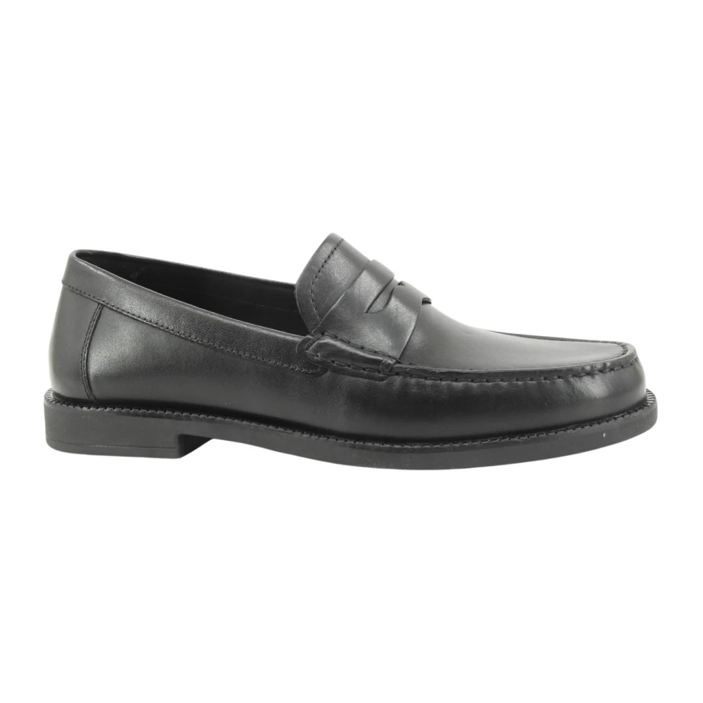 Geox Mannelijk Zwart Schoenen Heren, 41 Eu, Leer, Loafers