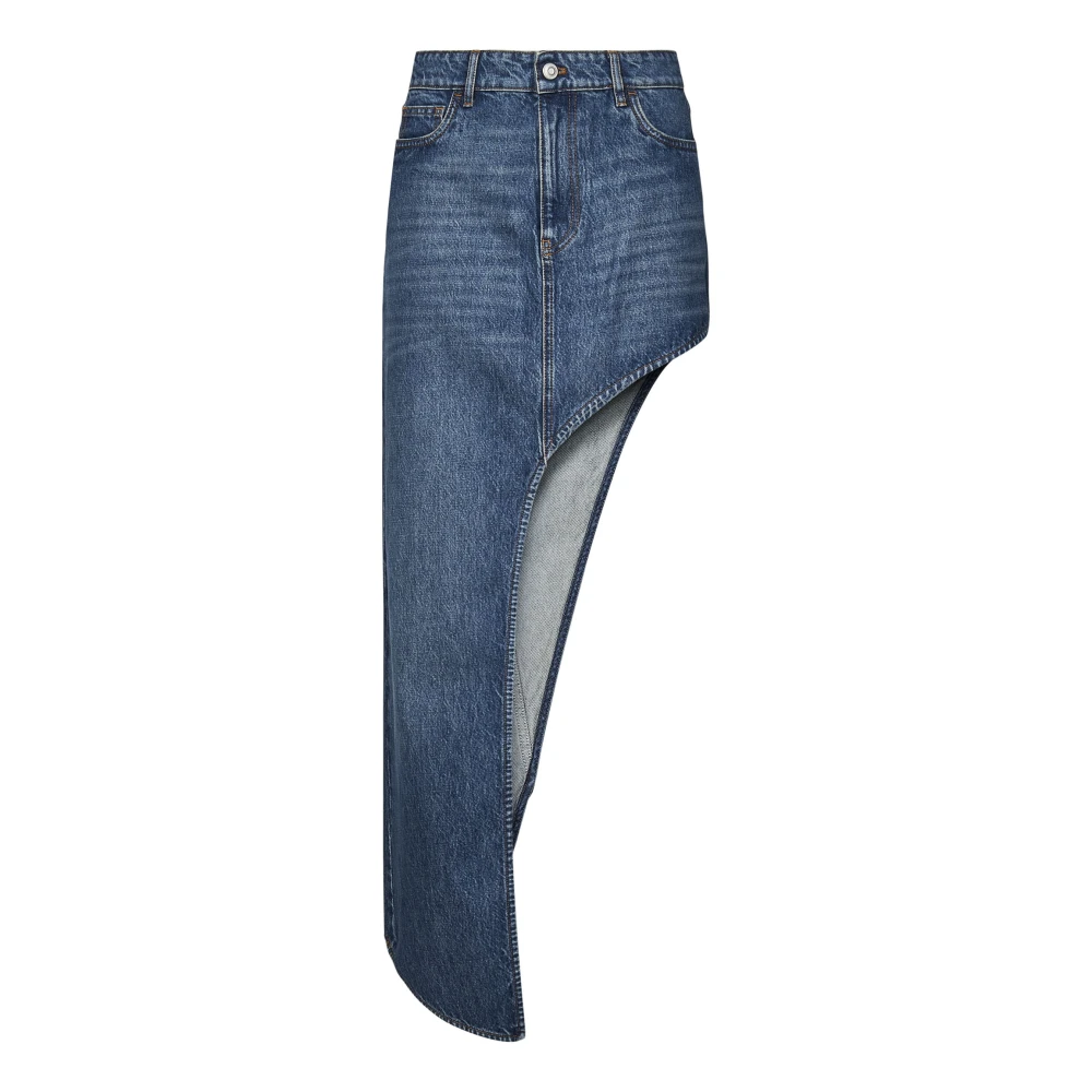 Coperni Women's Blue Denim Skirt