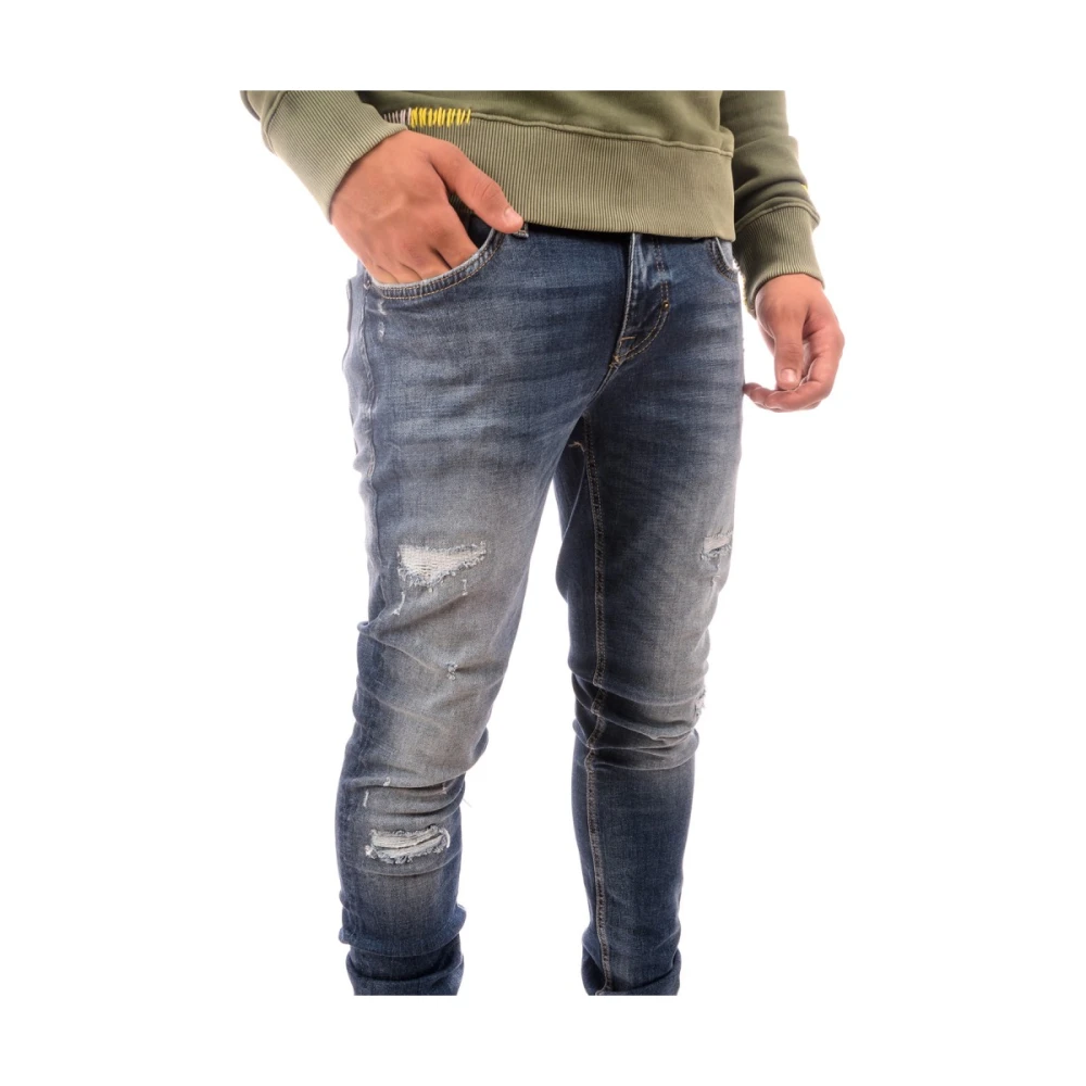 Antony Morato Ozzy Tapered Fit Jeans in Stre Mmdt00241 75413 Blauw Blue Heren