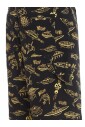 spaceship-print-stretch-shorts