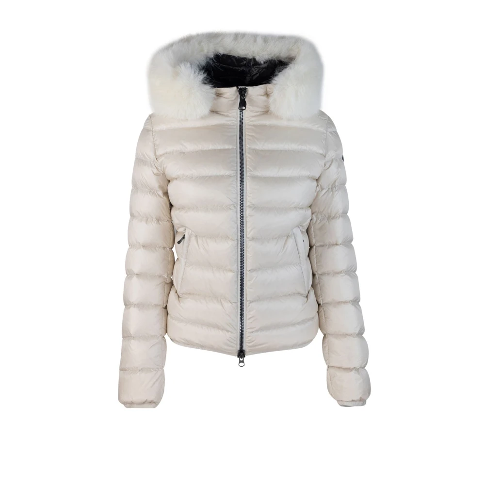 Colmar Witte Winter Rits Hoodie Jas White Dames