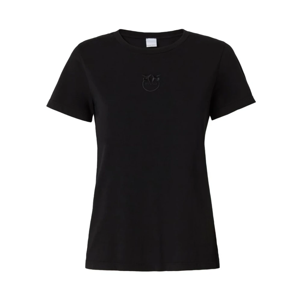 Pinko Casual Katoenen T-Shirt voor Vrouwen Black Dames