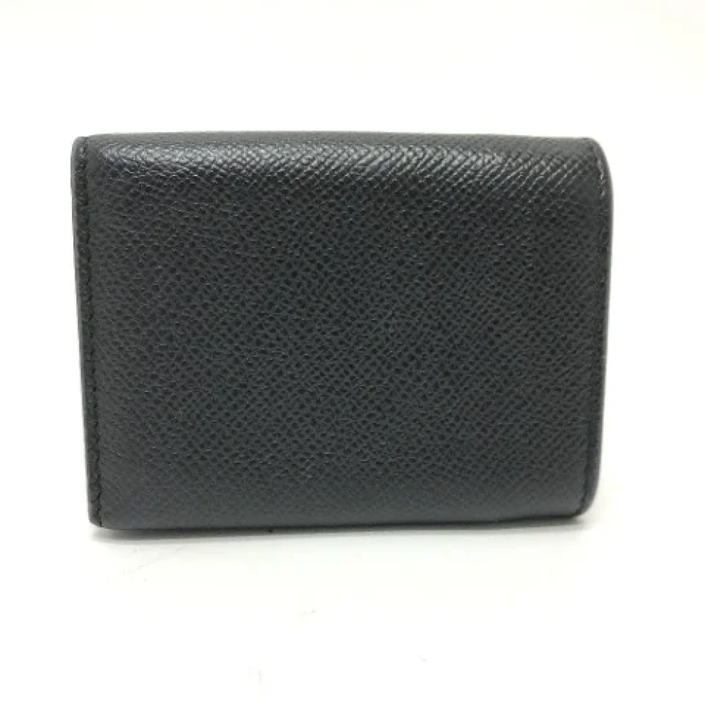 Dior Vintage Pre-owned Leather wallets Black Dames