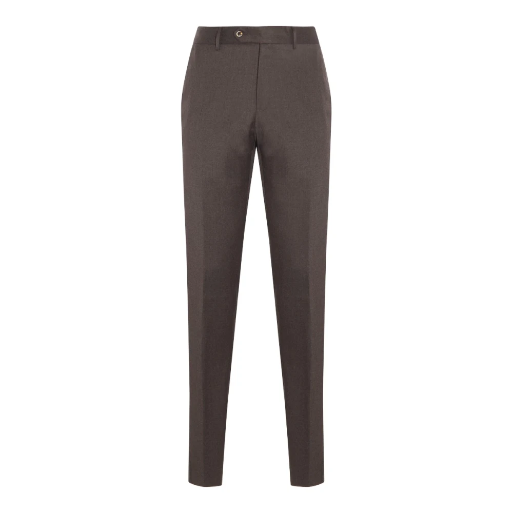 Pt Torino Men's Brown Chinos, 2XL, Wool Blend Jogger Trousers