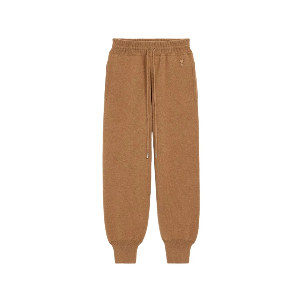 Ami Paris Unisex - Brown Wool Track Pants Brown - Size: L - Immagine 3