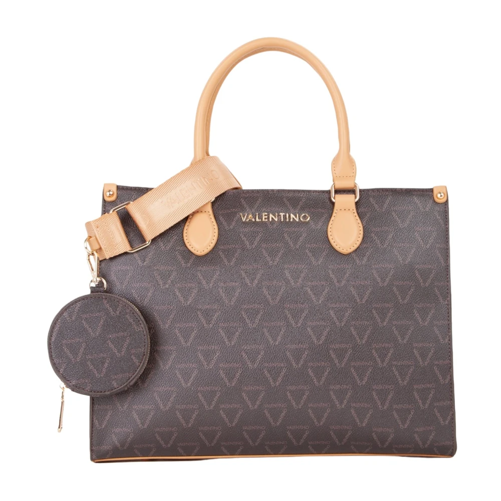 Valentino By Mario Valentino Women's Brown Lady Re Tote Bag In /Natural