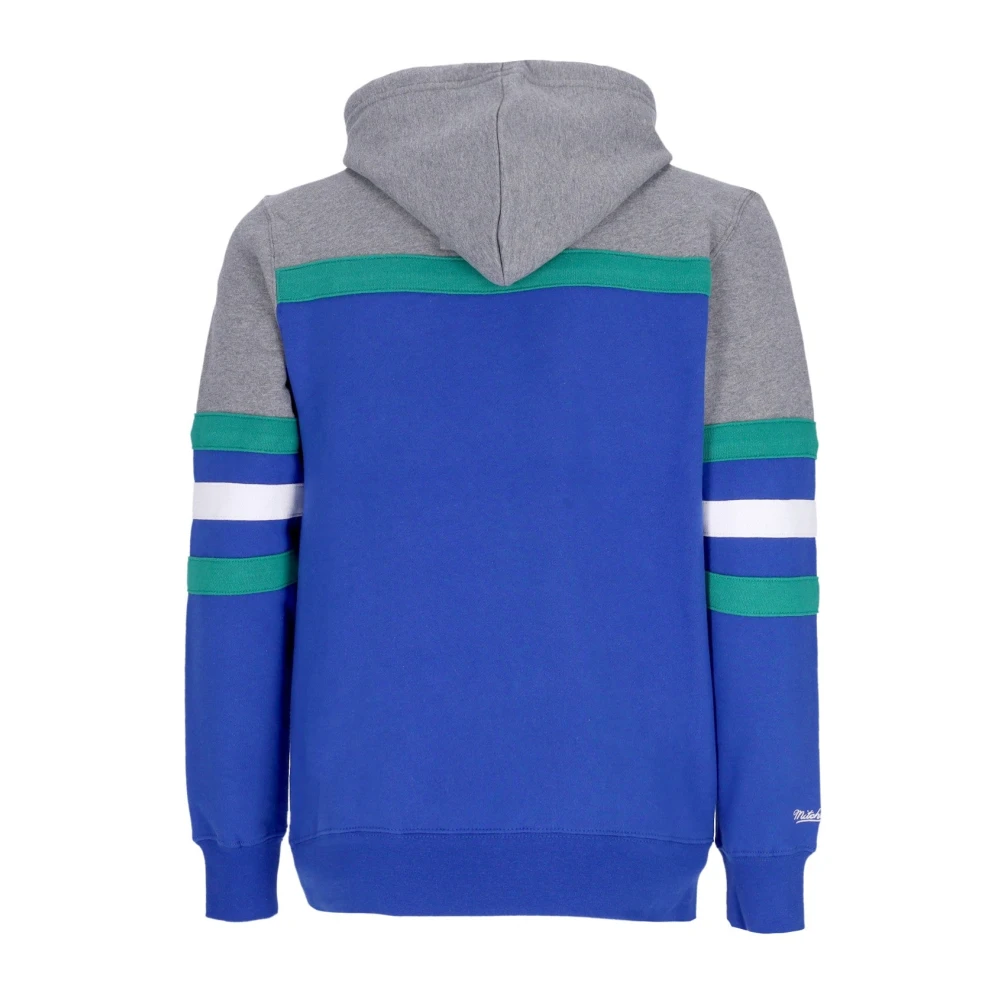 Mitchell & Ness NBA Headcoach Hoodie Hardwood Classics Blue Heren