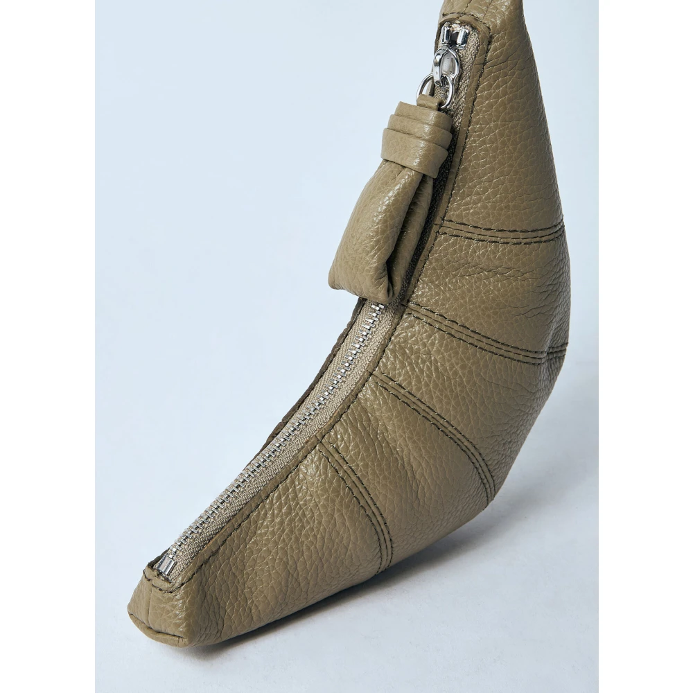Lemaire Pebble Grain Leren Crossbody Munt Pouch Green Unisex