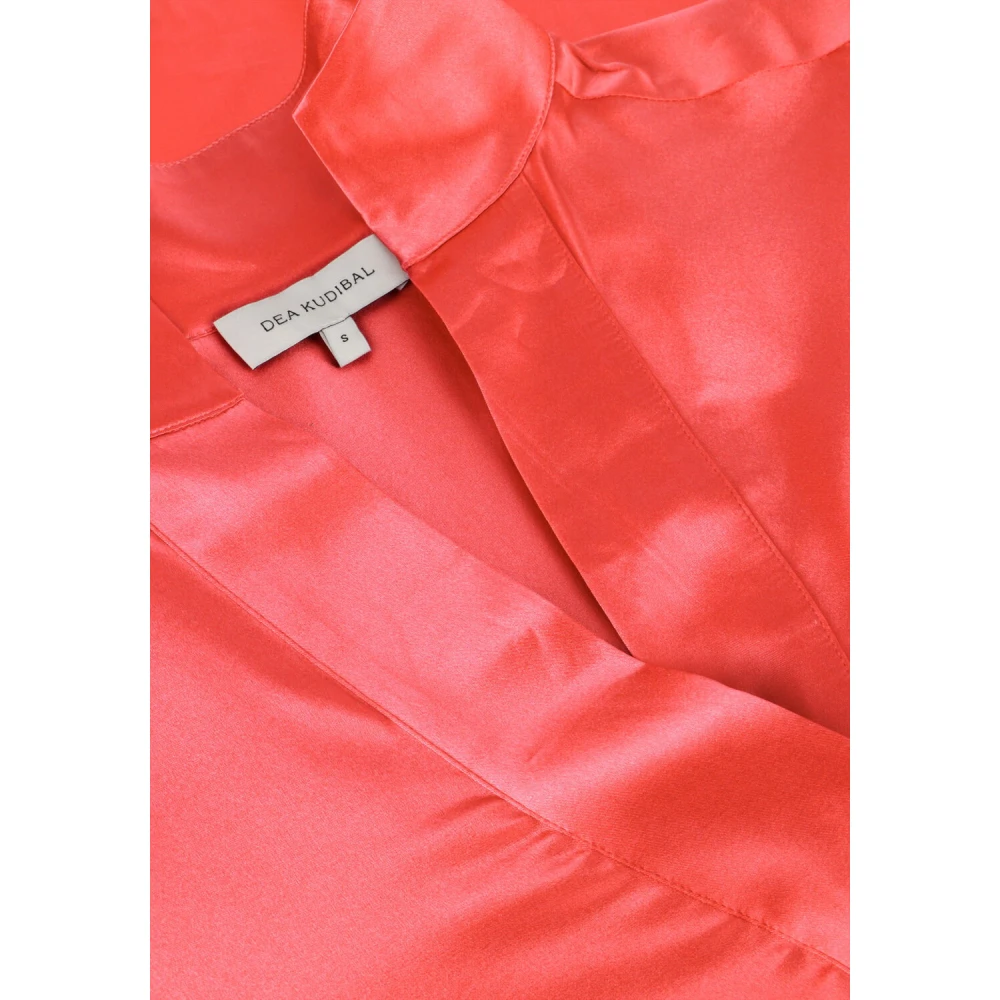 Dea Kudibal Elegante Kami Blouse in Koraal Red Dames