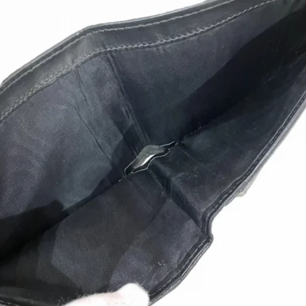 Gucci Vintage Pre-owned Leather wallets Black Dames