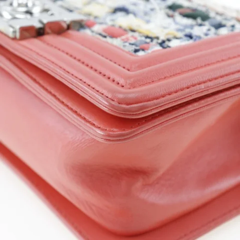 Chanel Vintage Pre-owned Canvas chanel-bags Red Dames