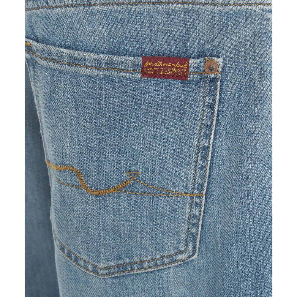 7 For All Mankind Jeans Straight Pre-owned Blue Heren
