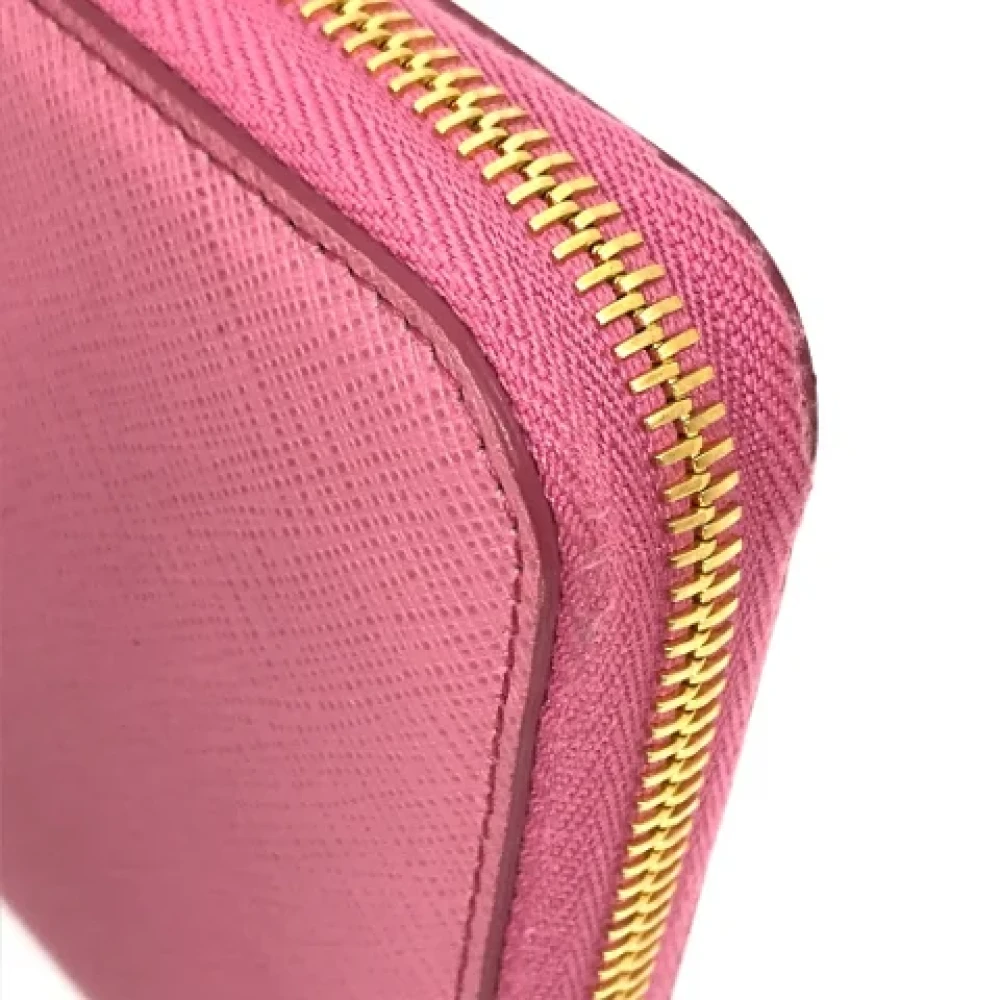 Prada Vintage Pre-owned Leather wallets Pink Dames