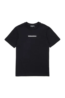 T-shirt med gummerad logga