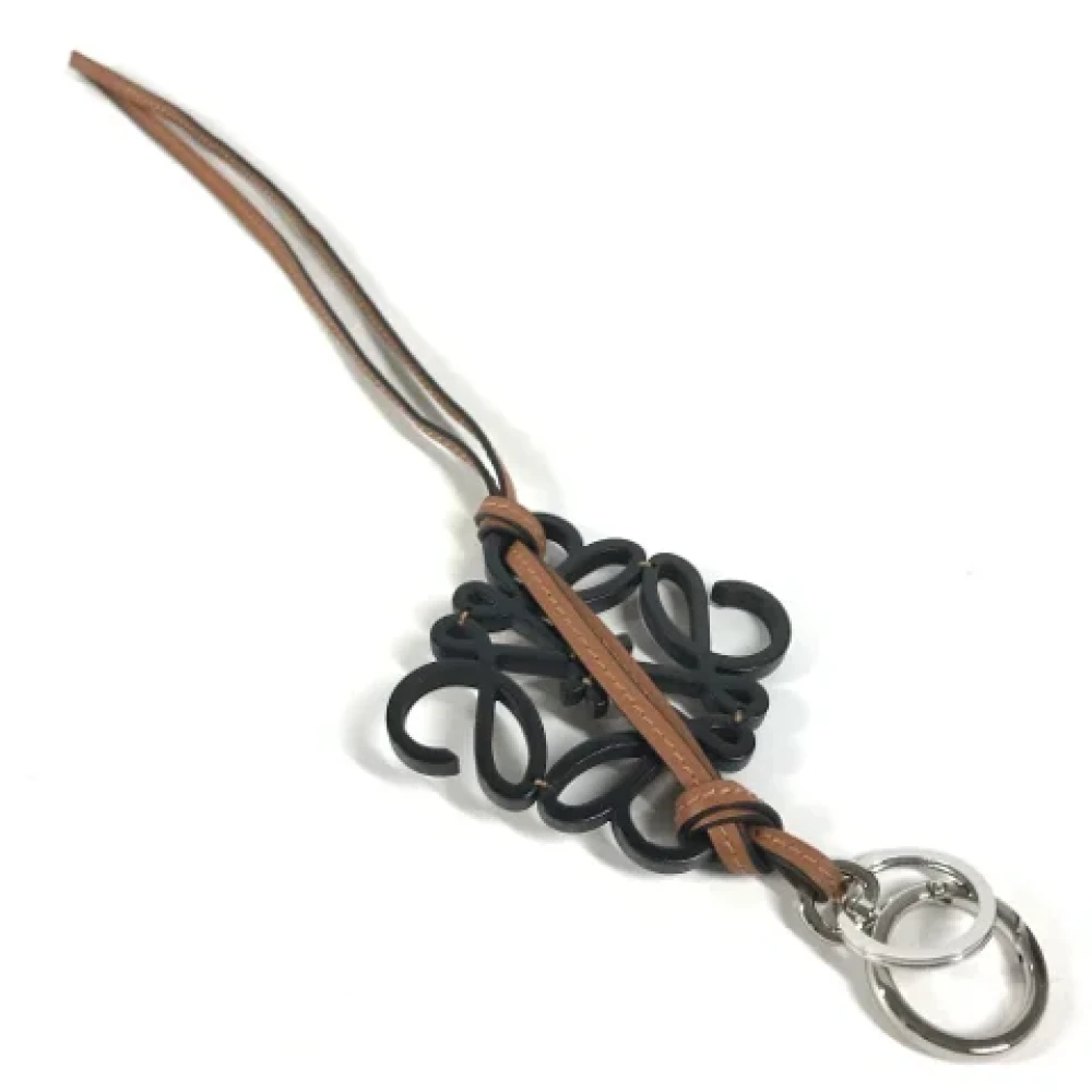 Loewe Pre-owned Leather key-holders Black Dames