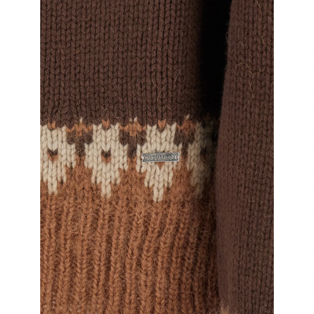 Dsquared2 Berggeïnspireerde Trui Brown Heren