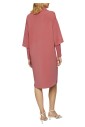robe-courte-en-scuba-avec-col-montant