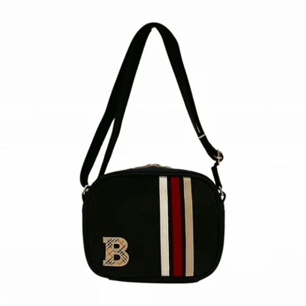 Burberry Vintage Pre-owned Cotton handbags Black Dames