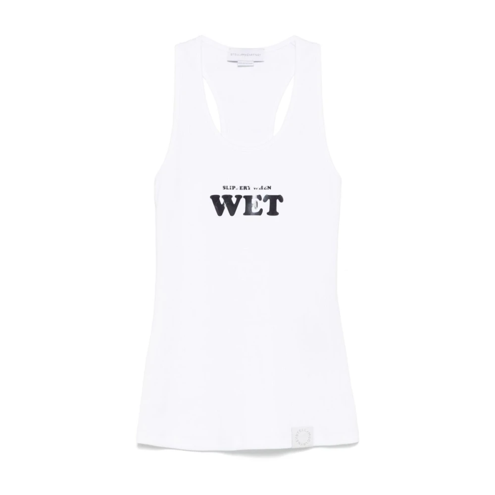 Stella Mccartney Women's White Top Elegant Style - Sleeveless Tops - M - Tops
