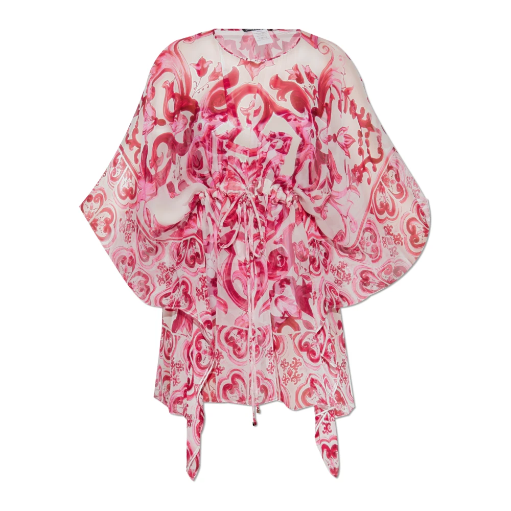 Dolce & Gabbana Zijden jurk Pink Dames