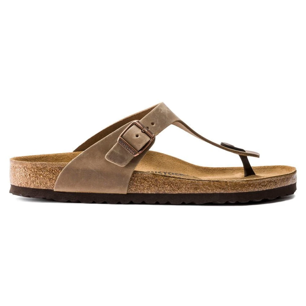 Birkenstock Klassiska bruna sandaler - Gizeh-modell Brown, Dam