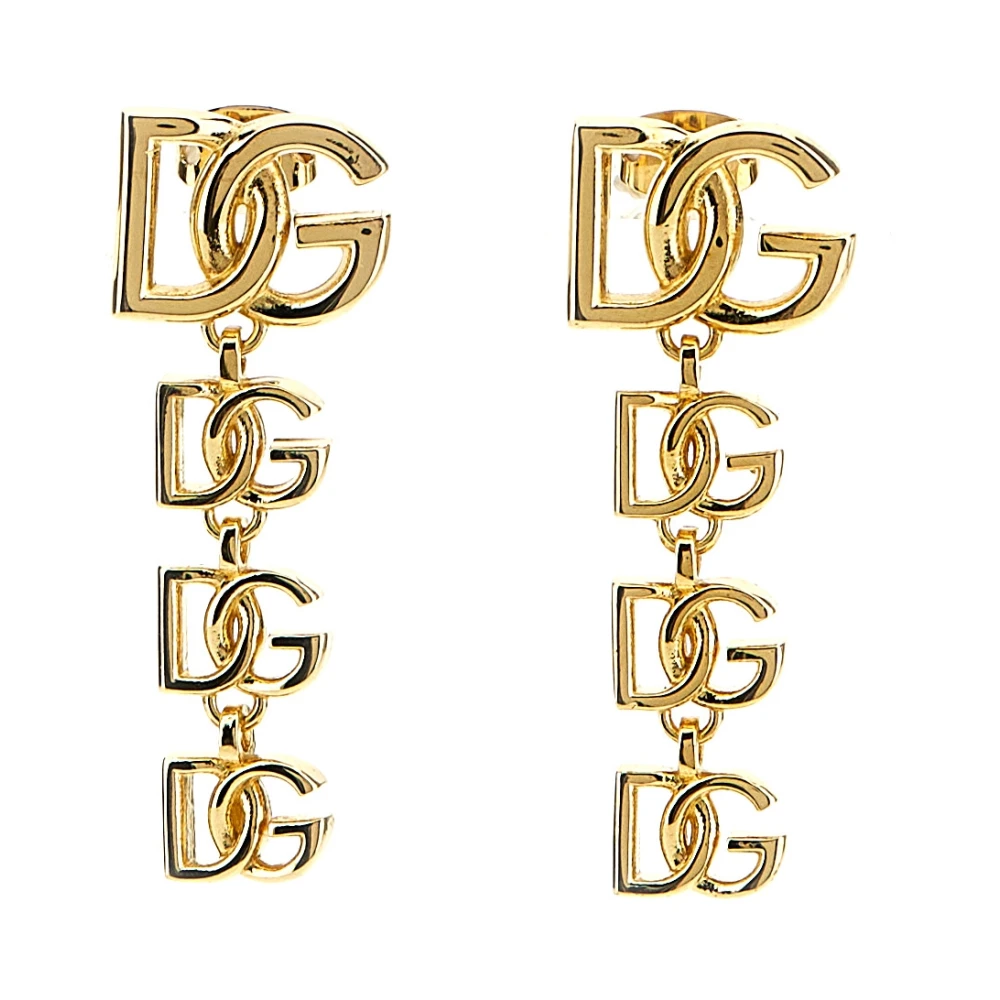 Dolce & Gabbana Women's Yellow Logo Earrings