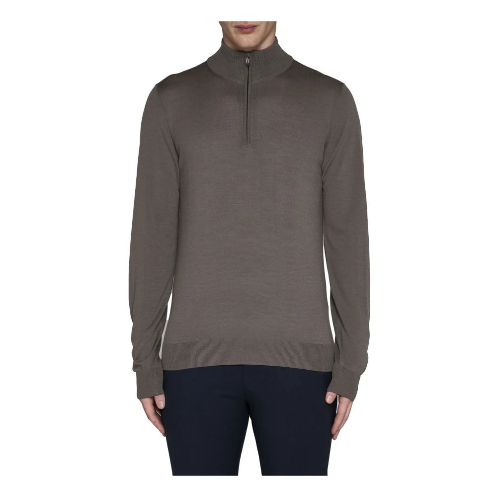 Piacenza 1733 Stijlvolle Sweaters in Wit Blauw Gray Heren