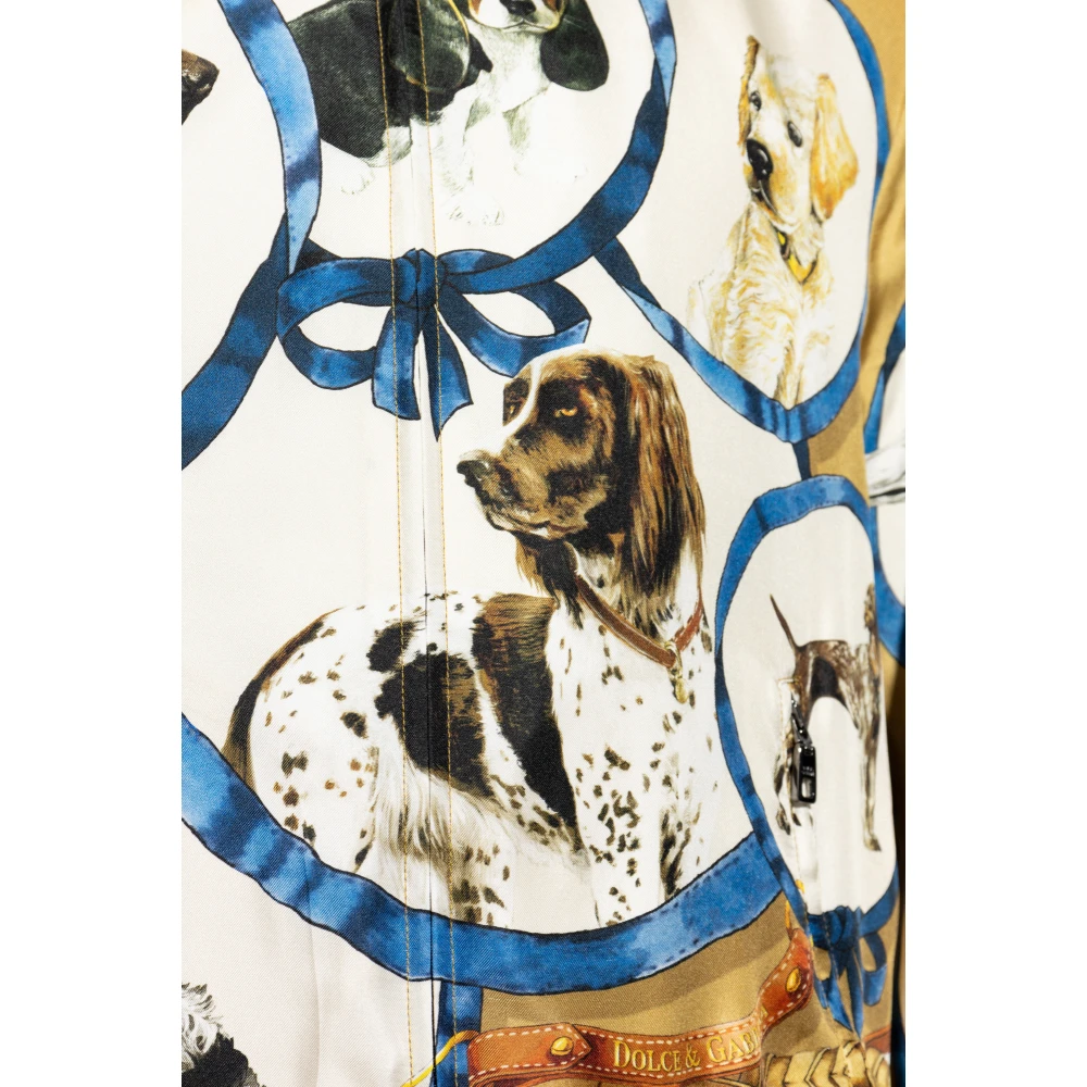 Dolce & Gabbana Zijden bomberjack Multicolor Heren