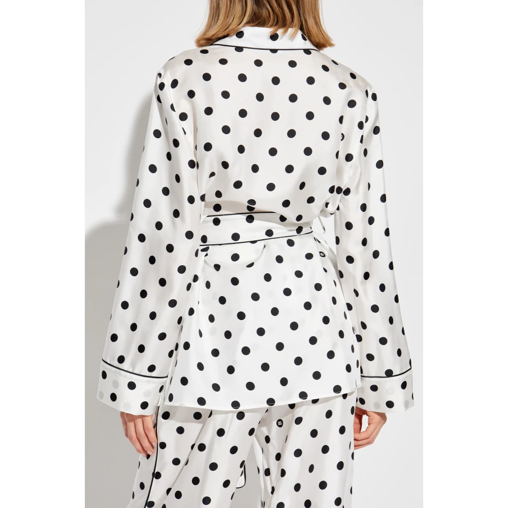 Dolce & Gabbana Zijden Overhemd White Dames