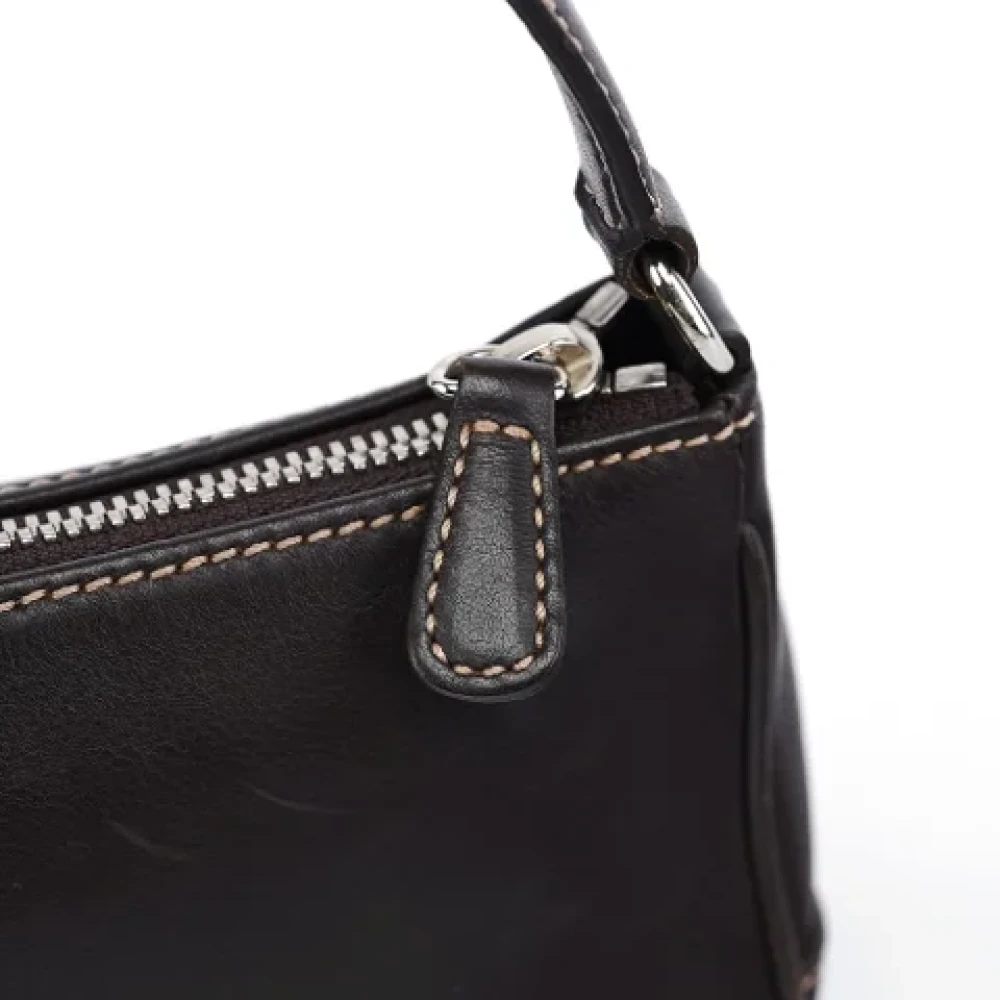 Coach Pre-owned Leather handbags Brown Dames