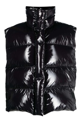 gilet-rembourre-noir-brillant-a-fermeture-eclair