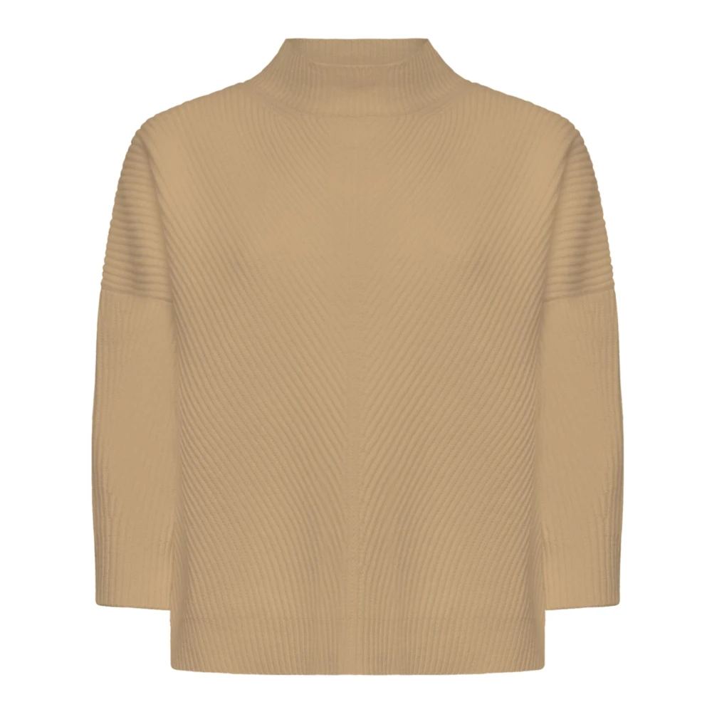 Max Mara Studio Gebreide Wol Kasjmier Trui Brown Dames