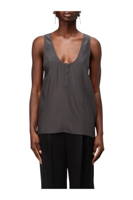 black-silk-v-neck-sleeveless-top