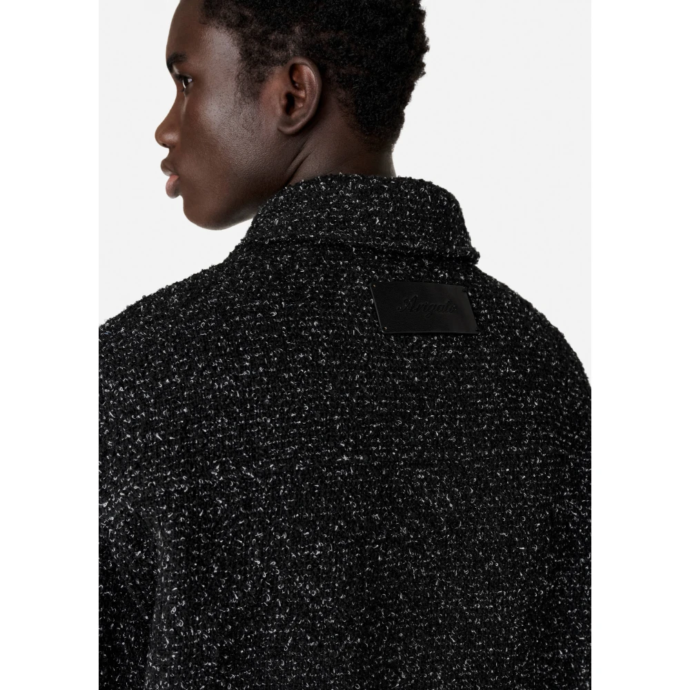 Axel Arigato Wyn Boucle Overshirt Black Heren
