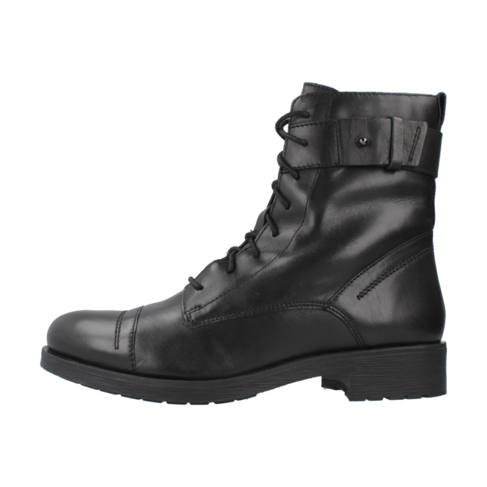 Geox Vrouw Zwart Schoenen Dames, 37 Eu, Stijlvolle Veterschoenen Voor Dames
