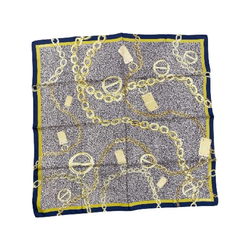 Borbonese Women's Multicolor Silk Scarves, One Size, Foulard Catene