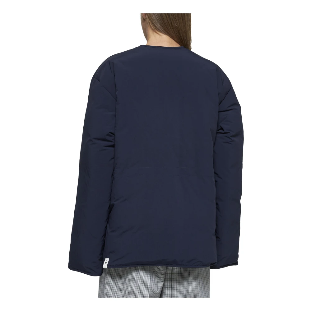 Jil Sander Midnight Blue Padded Down Jacket Blue Dames